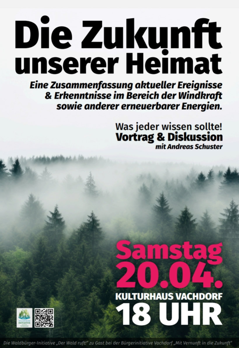 Plakat - Vortrag von Andreas Schuster 